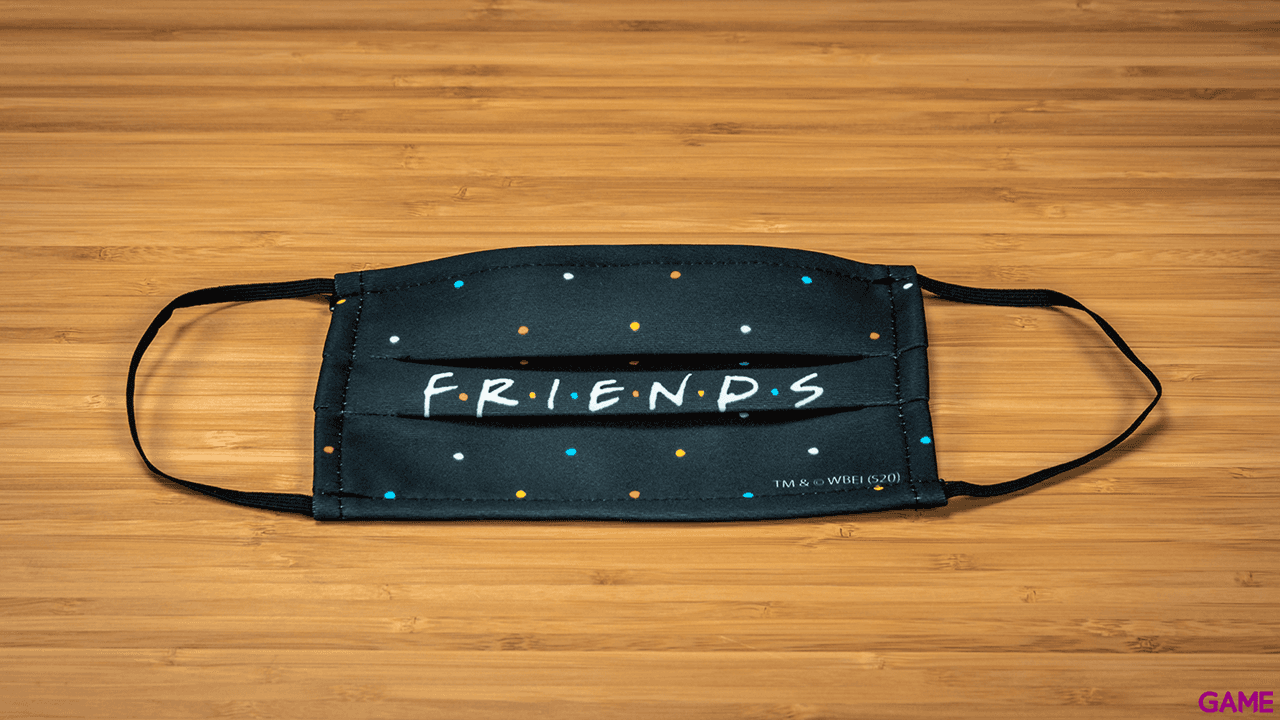 Mascarilla Friends Negro Grande