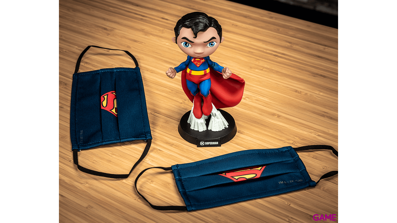 Mascarilla Superman Azul Oscuro Grande