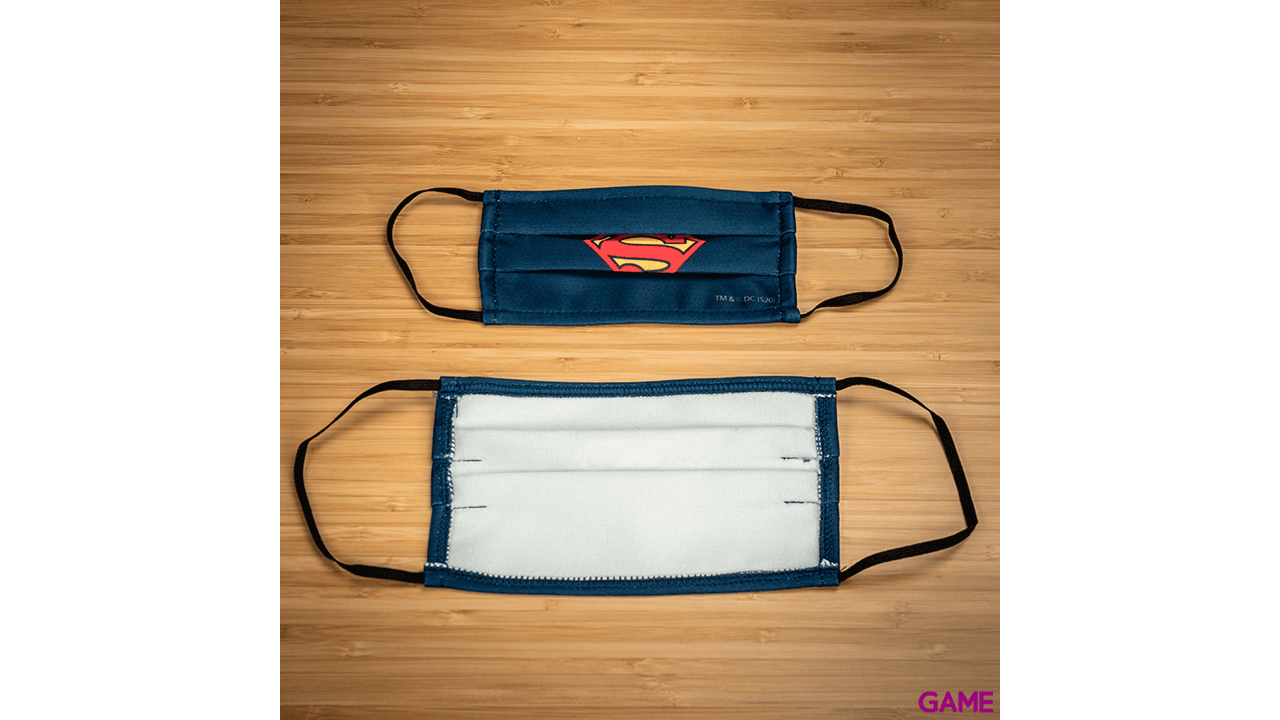 Mascarilla Superman Azul Oscuro Grande