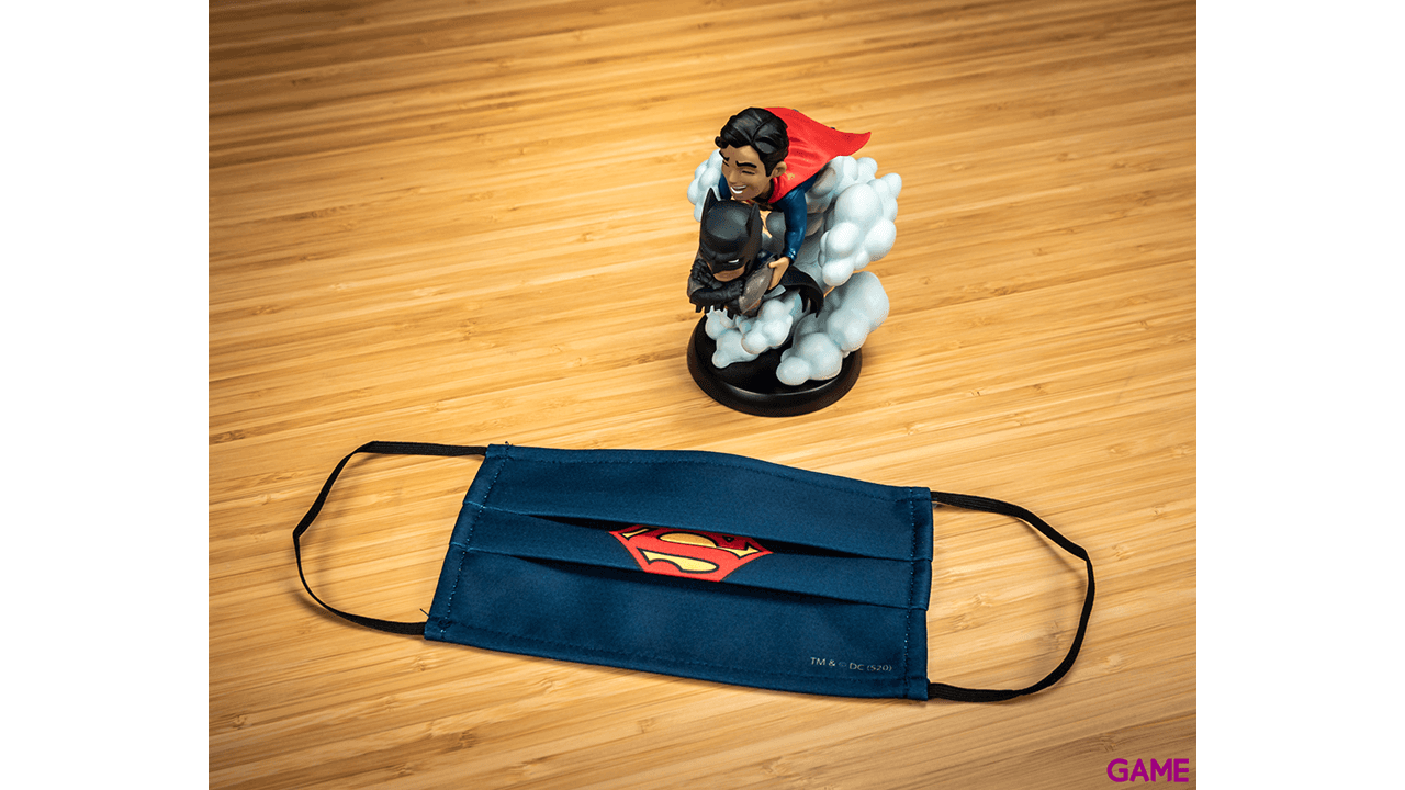 Mascarilla Superman Azul Oscuro Grande