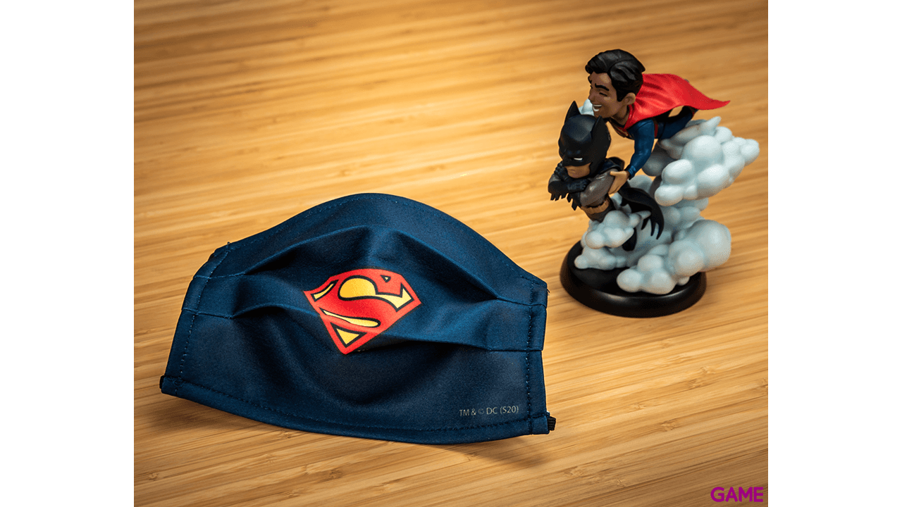 Mascarilla Superman Azul Oscuro Grande