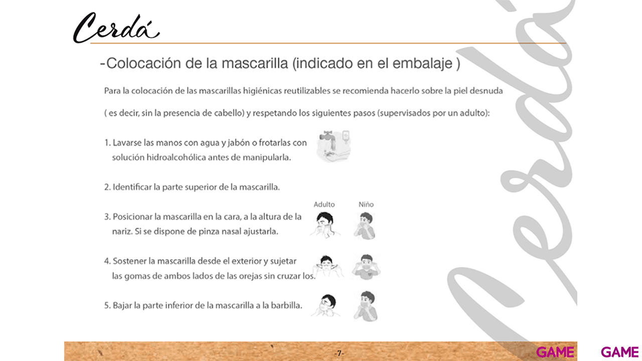 Mascarilla Superman Azul Oscuro Pequeña