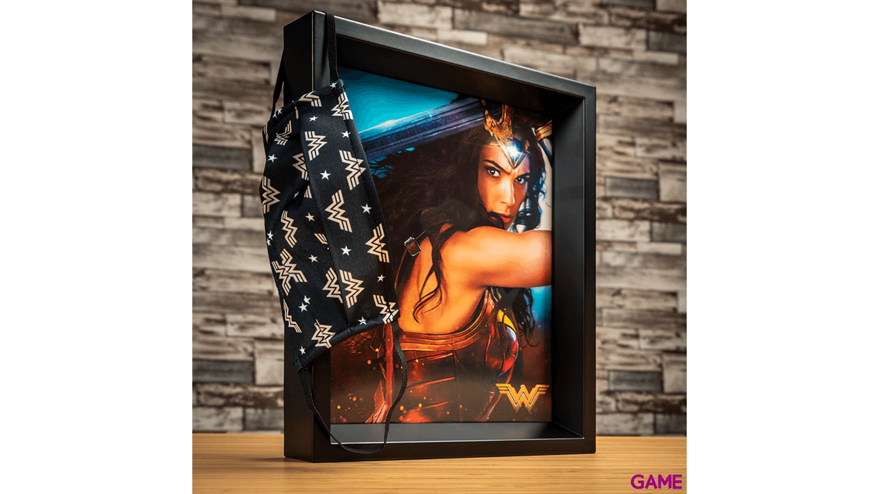 Mascarilla Wonder Woman Negro Grande