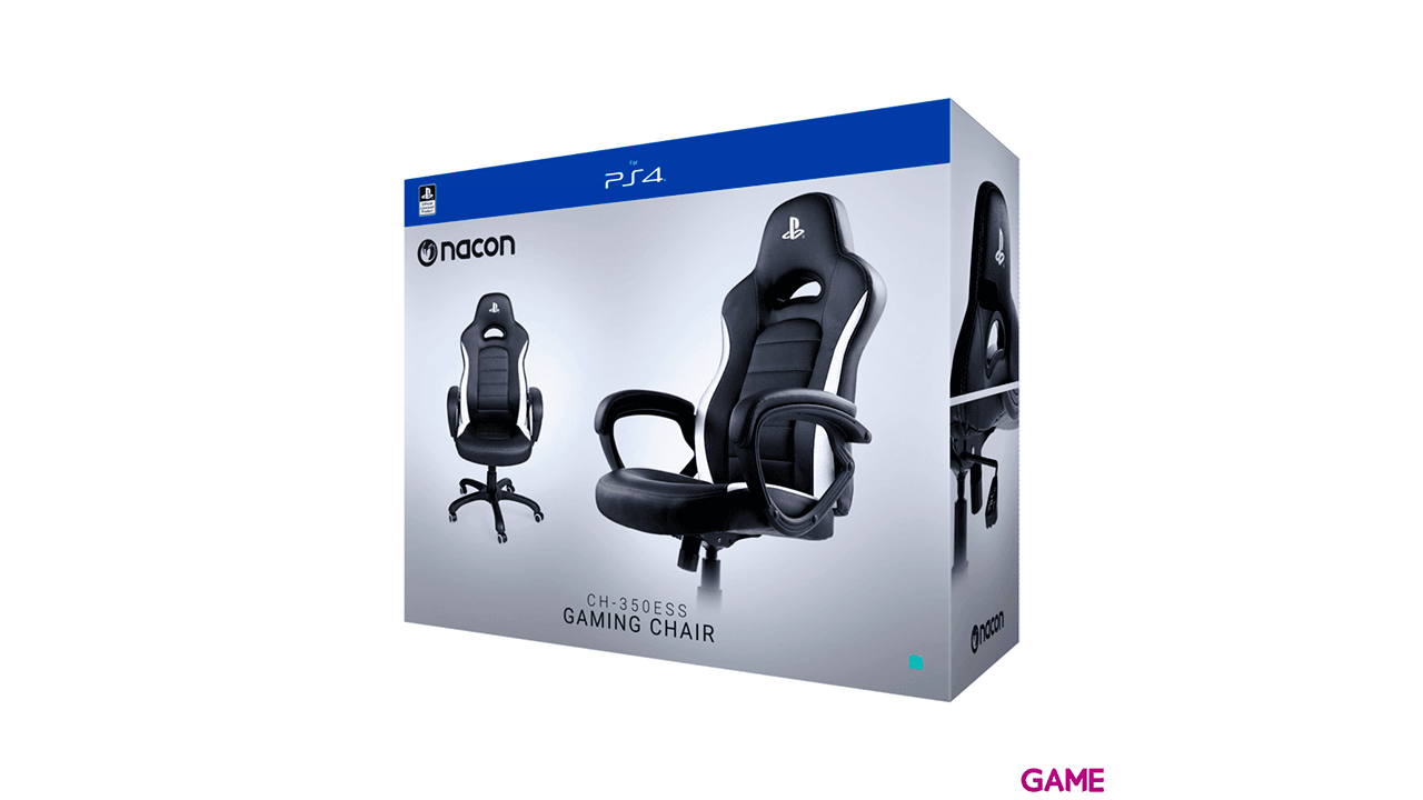 NACON CH-350 ESS Oficial Playstation Negro-Blanco - Silla Gaming