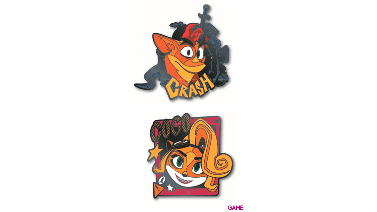 Set de Pins Crash Bandicoot Pin Kings 1.1