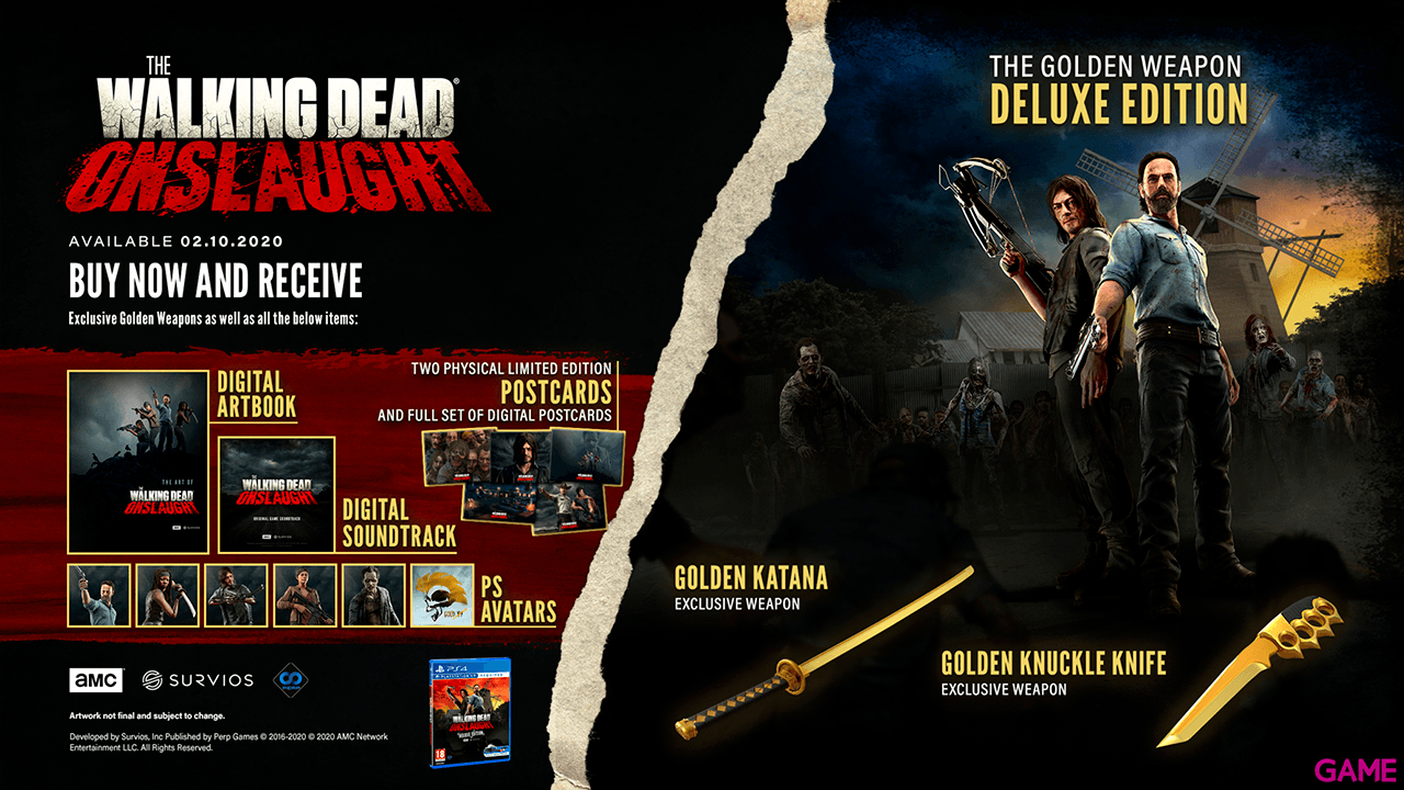 The Walking Dead Onslaught Golden Weapon Deluxe Edition VR