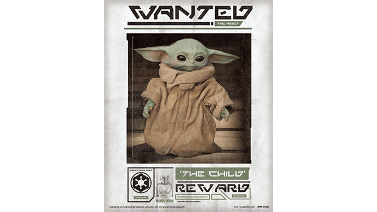 Cuadro 3D Star Wars The Mandalorian: Wanted The Child