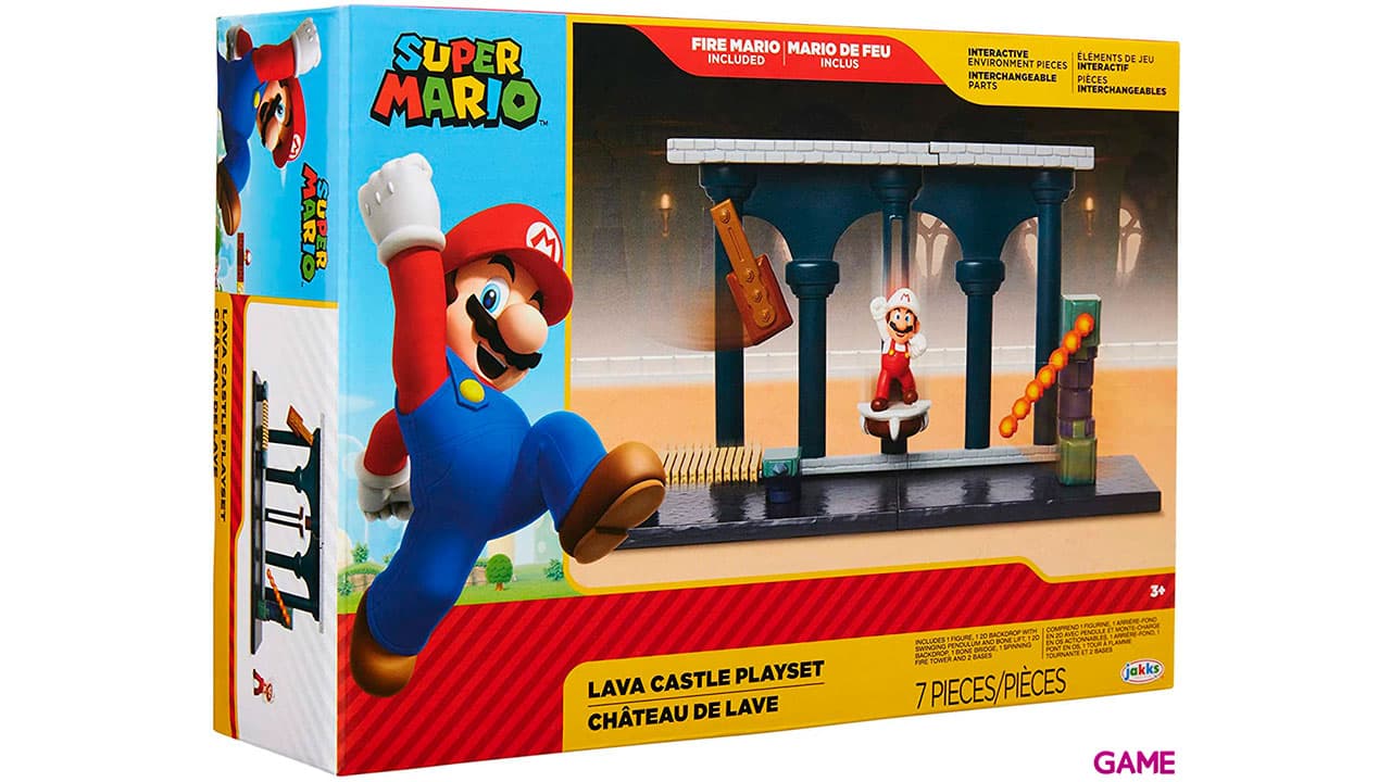 Playset Nintendo: Castillo De Lava