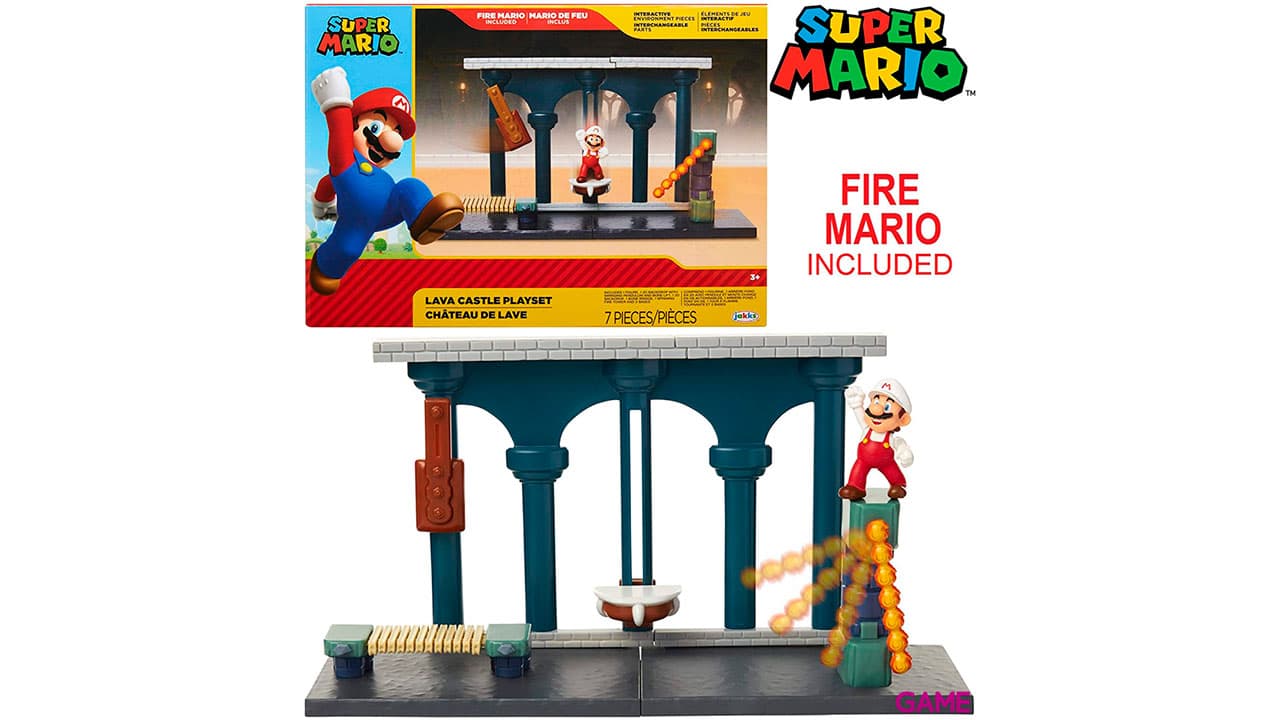 Playset Nintendo: Castillo De Lava