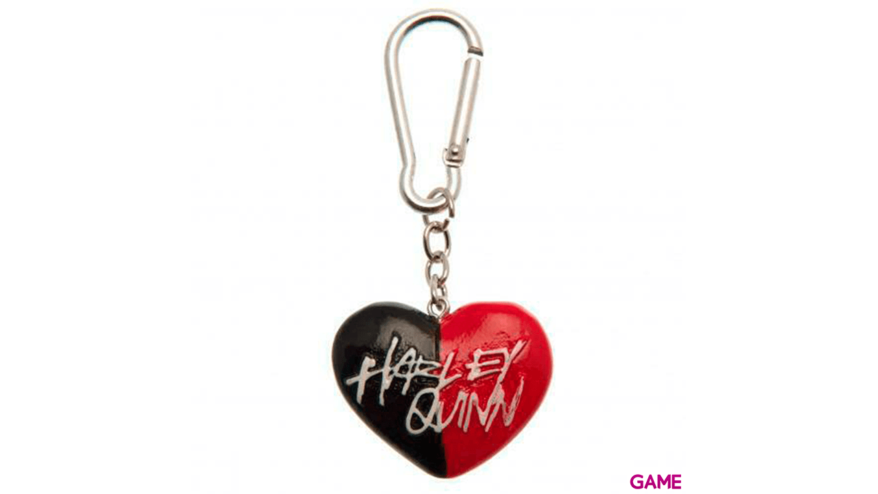Llavero de Poliresina DC: Harley Quinn Heart