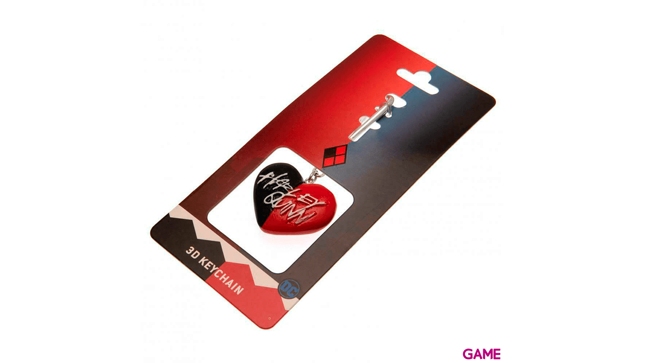 Llavero de Poliresina DC: Harley Quinn Heart