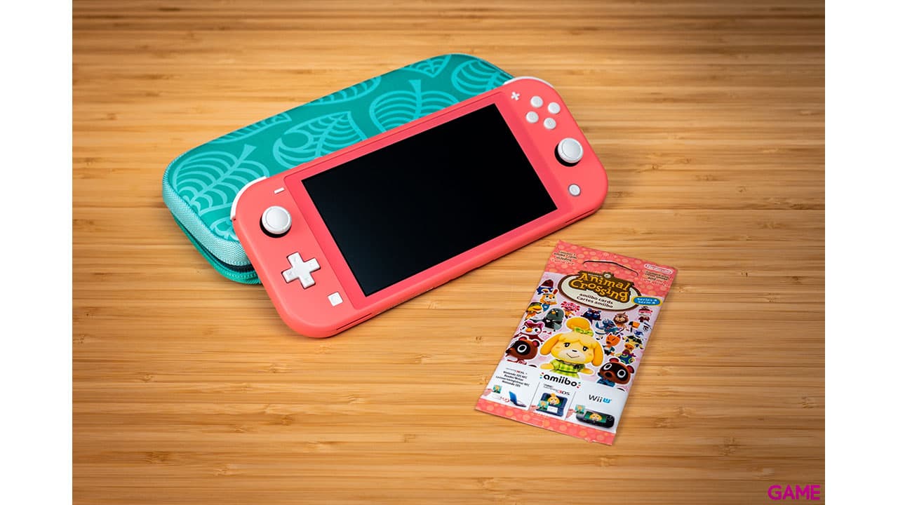 Nintendo Switch Lite Coral + Animal Crossing + 3 Meses Nintendo Online