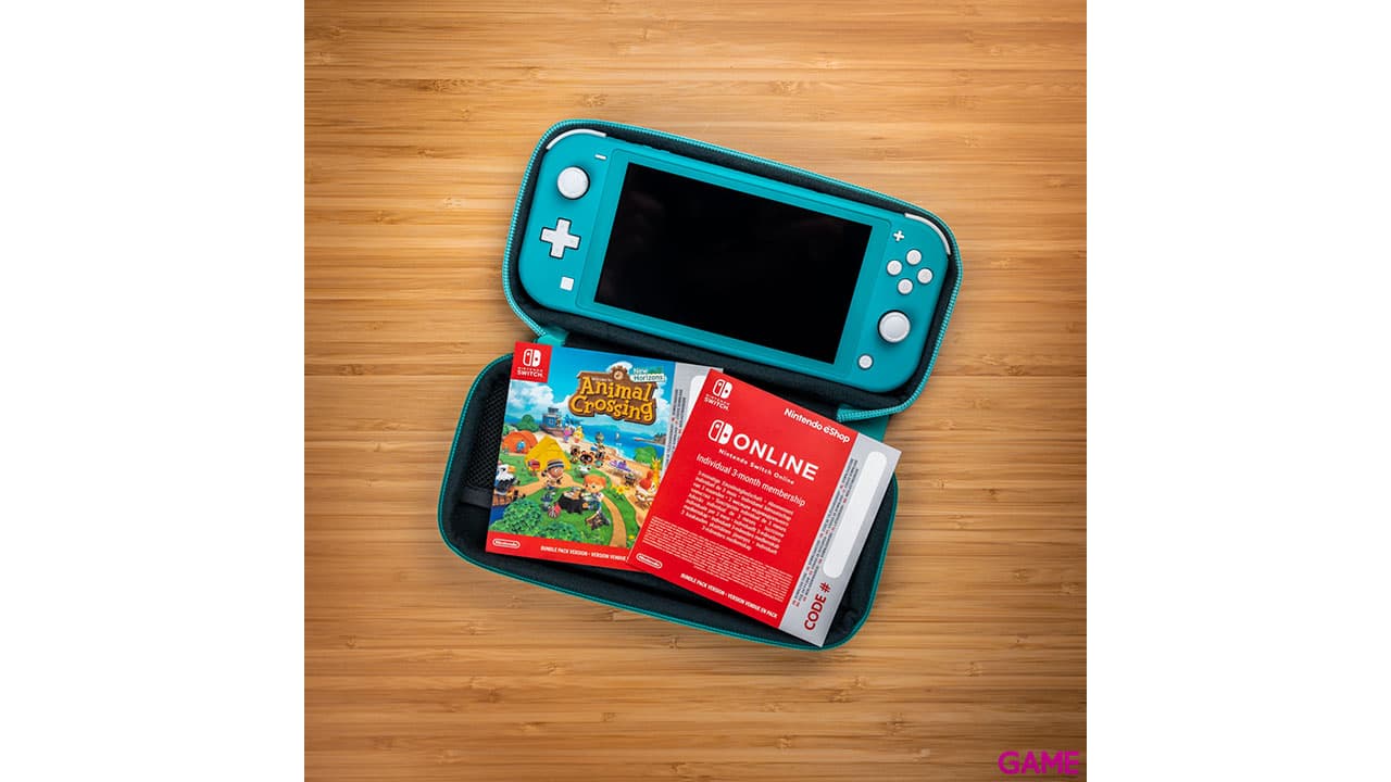 Nintendo Switch Lite Azul Turquesa + Animal Crossing + 3 Meses Nintendo Online