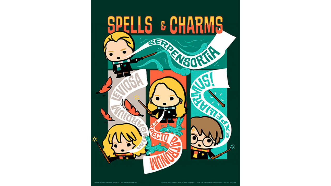 Cuadro 3D Harry Potter: Kawaii Spells