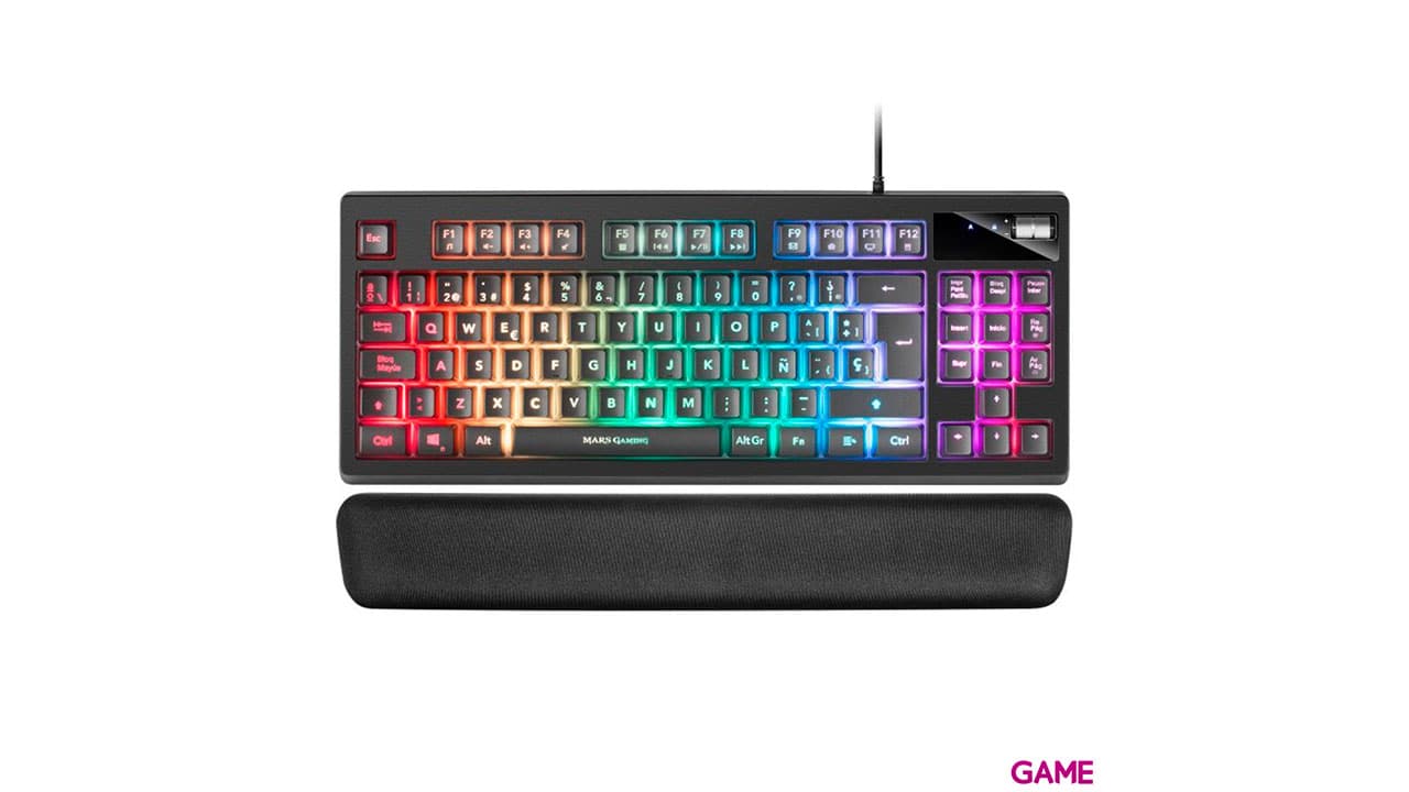 Mars Gaming MKAX BLACK FULL RGB TKL - Teclado Gaming