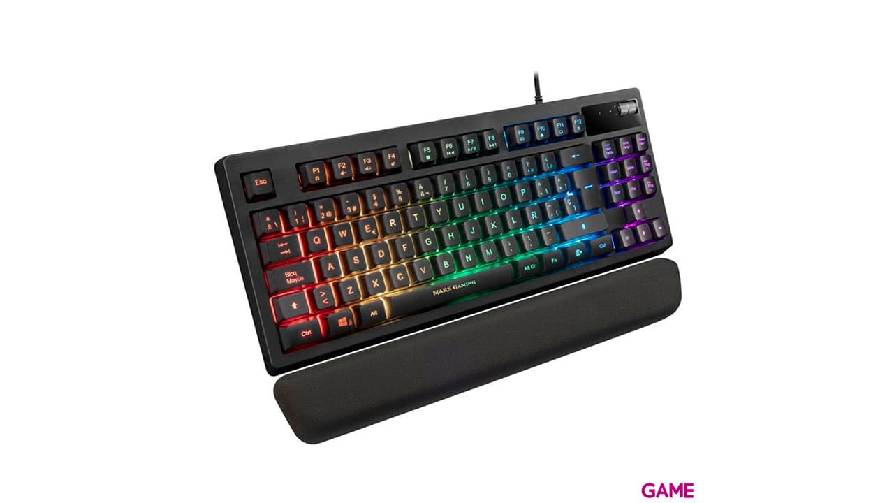 Mars Gaming MKAX BLACK FULL RGB TKL - Teclado Gaming