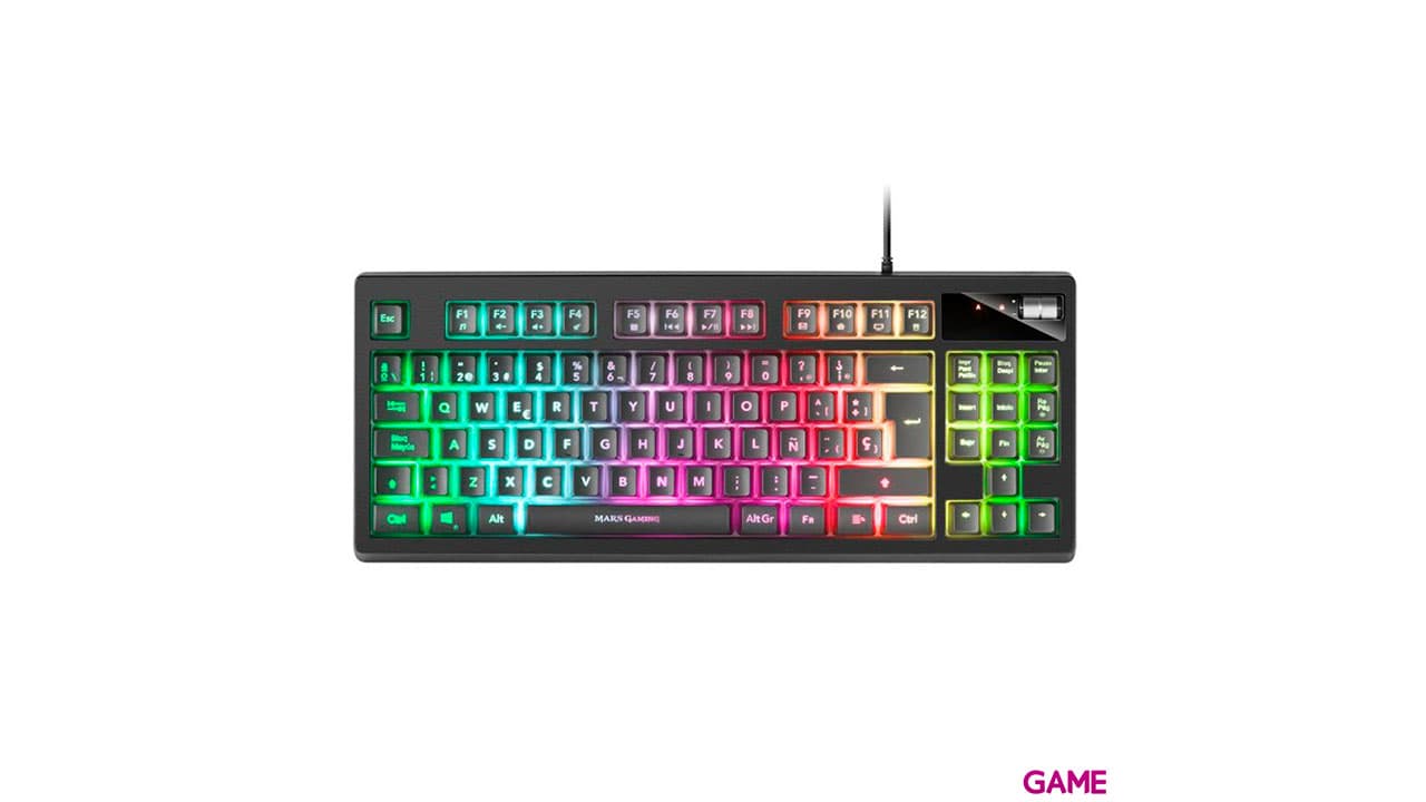 Mars Gaming MKAX BLACK FULL RGB TKL - Teclado Gaming