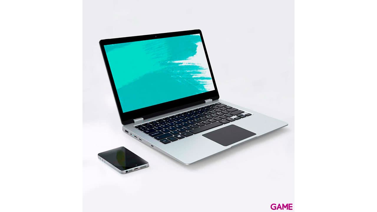Prixton FLEX 13 Pro Convertible - 4GB - 64GB - 13,3´´ Táctil - W10 - Ordenador Portátil