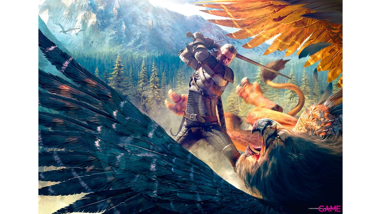Puzzle The Witcher: Pelea con Grifo 1.000 piezas
