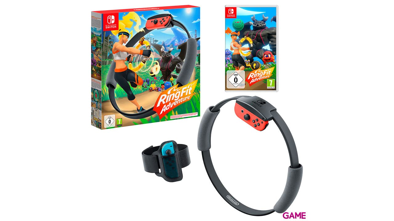 Nintendo Switch Azul Neon Rojo Neon + Ring Fit