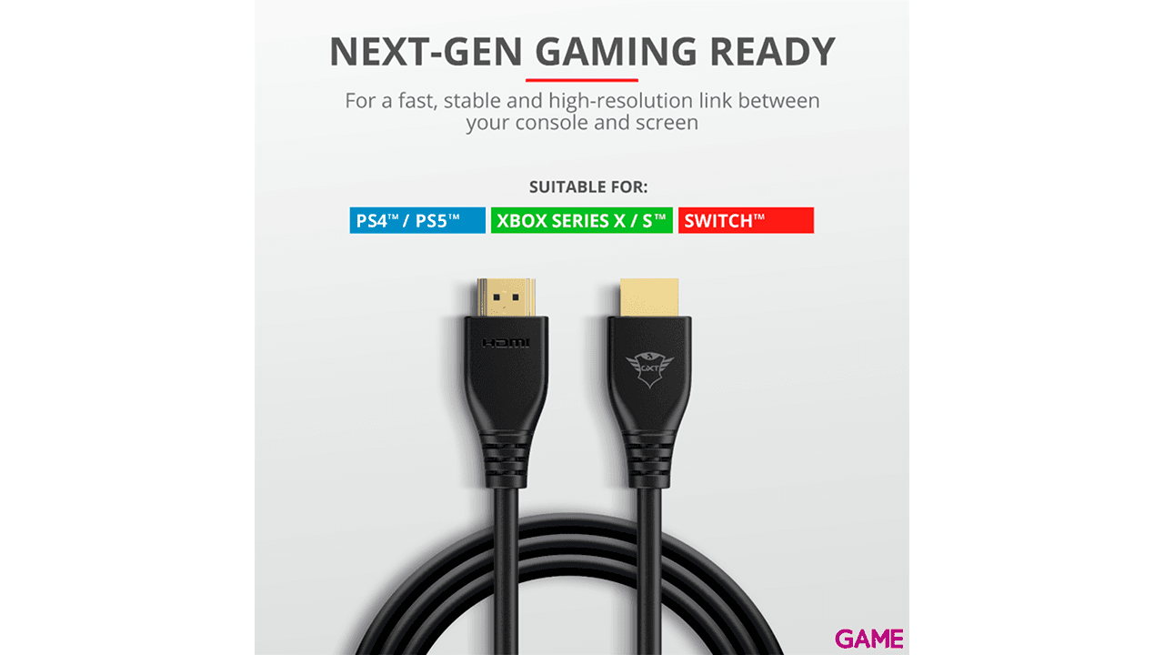 Trust Ruza 2.1 8K PC - PS5 - PS4 - XBOX - Switch - Cable HDMI