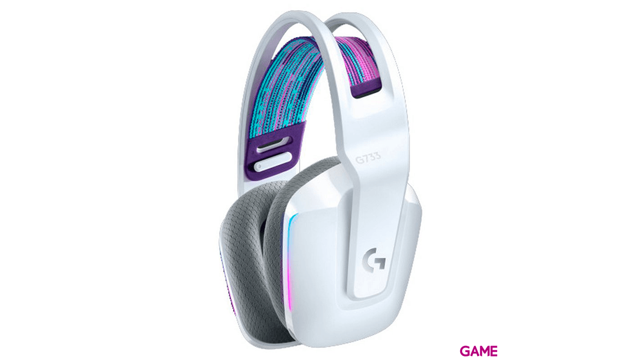 Logitech G733 LIGHTSPEED Wireless RGB Blanco PC - PS5 - PS4 - Switch - Movil - Auriculares Gaming