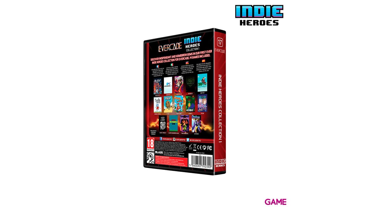Cartucho Evercade Indie Heroes 1