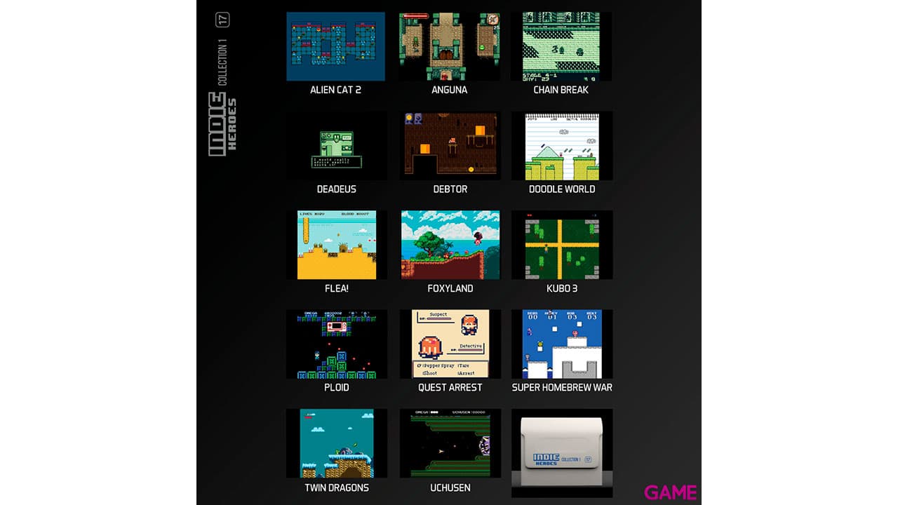 Cartucho Evercade Indie Heroes 1
