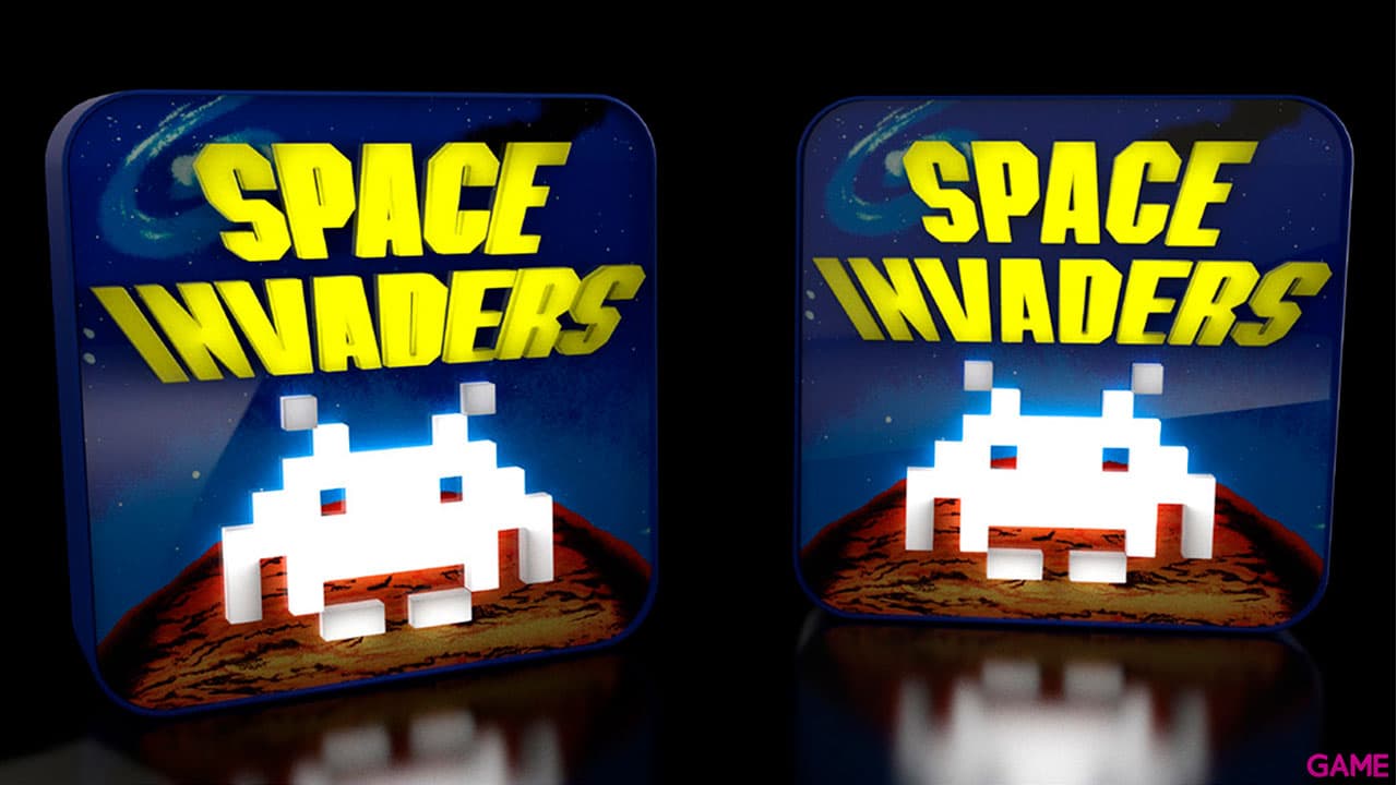 Lámpara 3D Space Invaders
