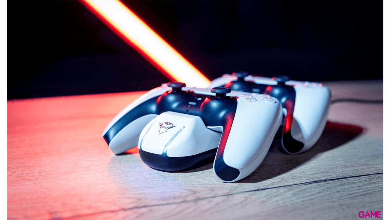 Trust GXT251 Dual Mandos PS5 - Cargador