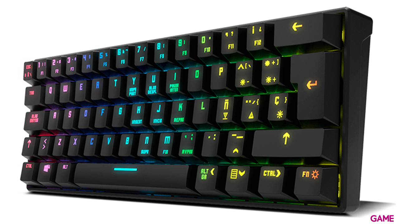 Krom Kluster RGB 60% Mecanico Bluetooth Spanish Layout - Teclado Gaming