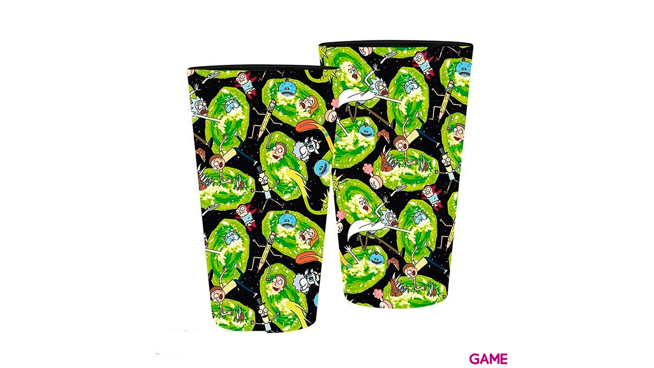 Vaso XXL Rick y Morty: Portales 400ml