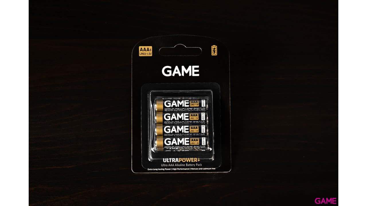 GAME UltraPower+ Pack 8 Pilas Alcalinas LR03 AAA