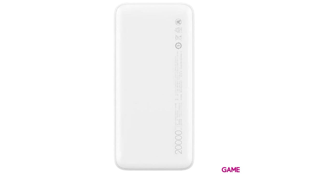 Batería Portátil 20000mAh 18W Xiaomi Blanca