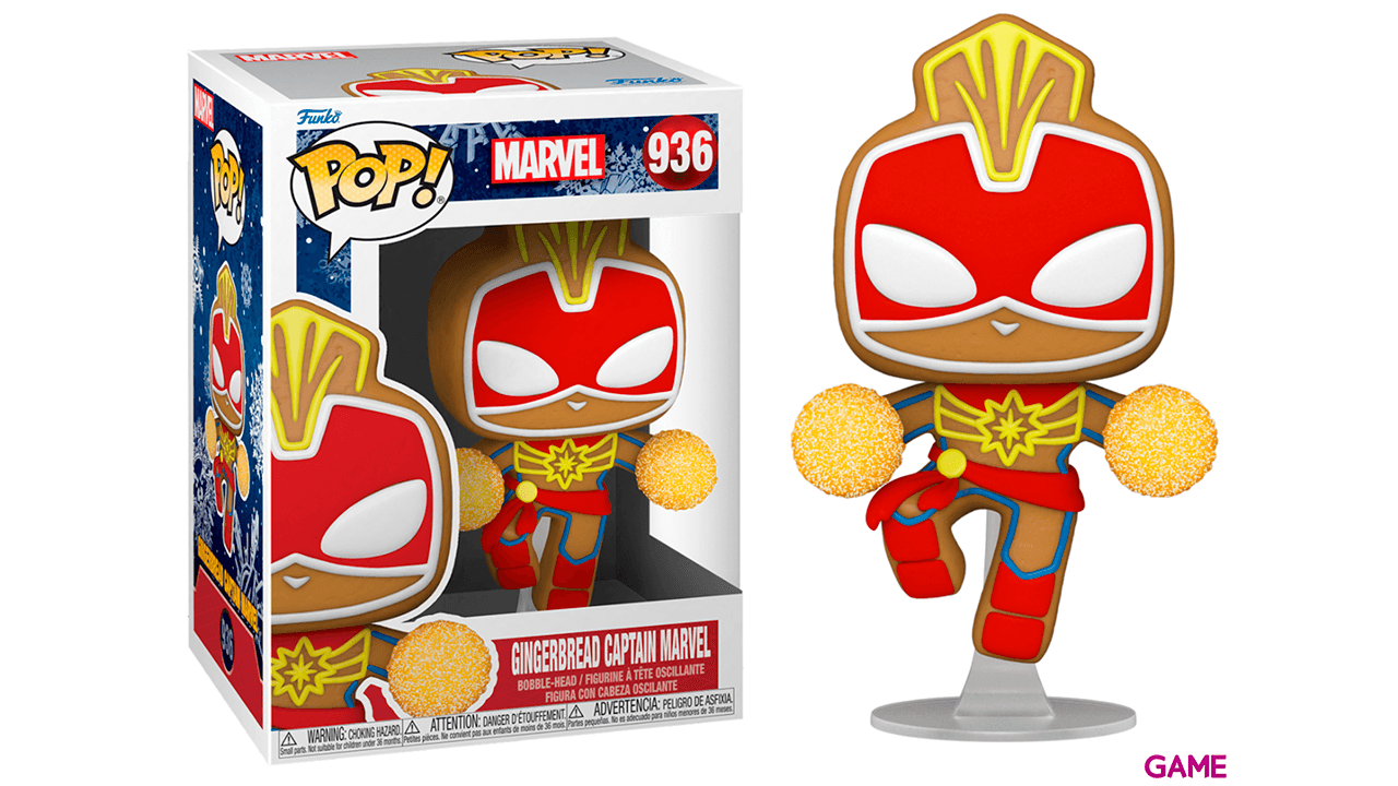 Figura POP Marvel Holidays S3: Capitana Marvel