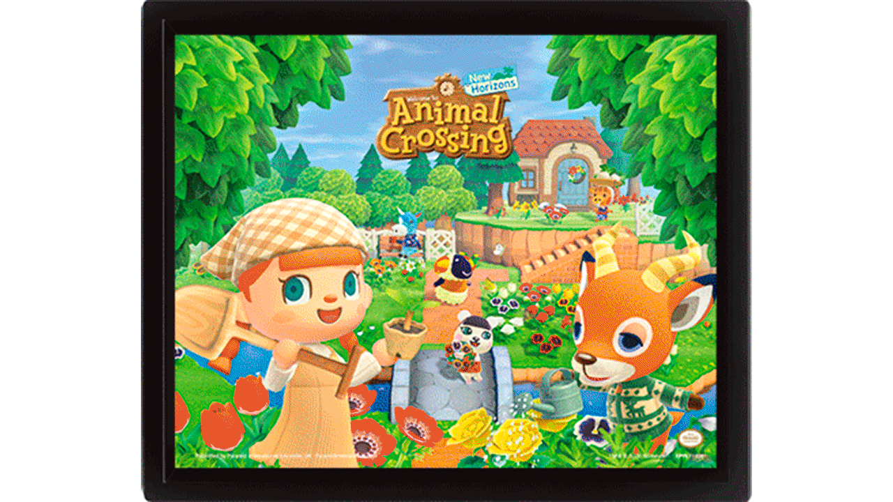 Cuadro 3D Animal Crossing: Verano y Primavera