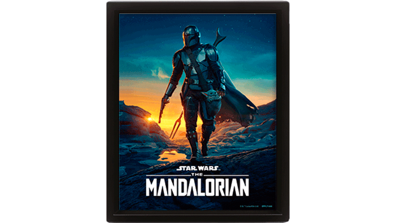 Cuadro 3D Star Wars The Mandalorian: Nightfall