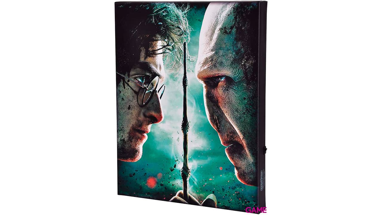 Lienzo con Iluminación 30x40cm Harry Potter: Harry vs Voldemort