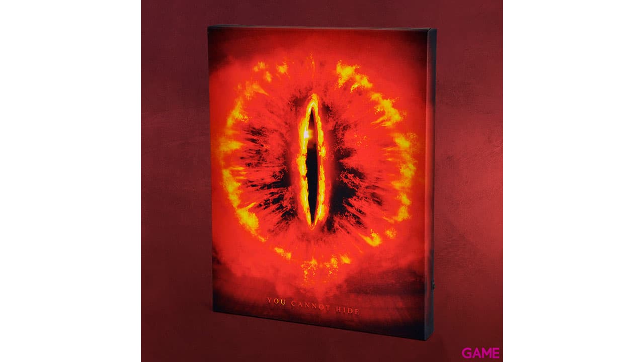 Lienzo con Iluminación 30x40cm El Señor de los Anillos: Ojo de Sauron