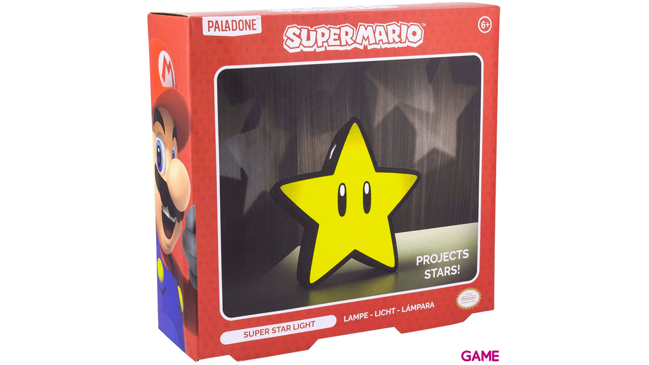 Lámpara Super Mario: Super Estrella