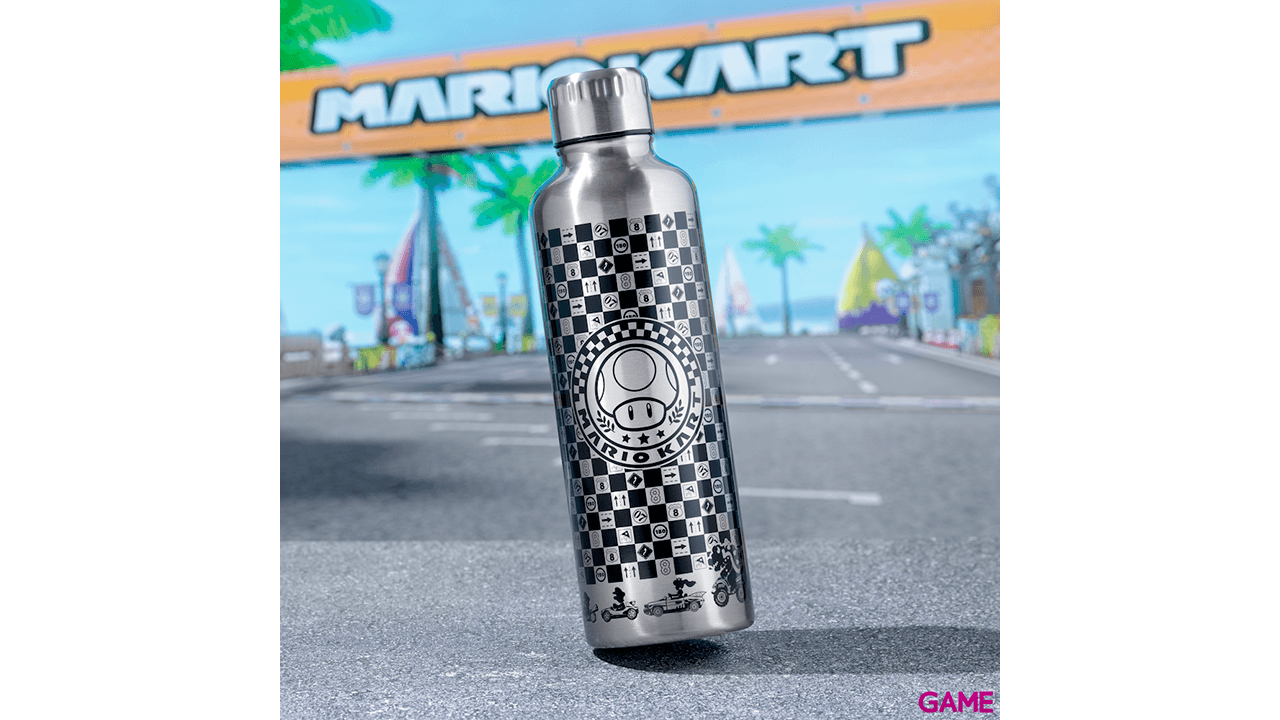 Botella metalica Mario Kart de 500 ml