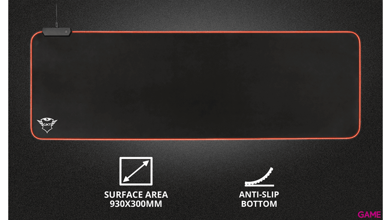 Trust GXT 764 Glide-Flex RGB XXL - Alfombrilla Gaming