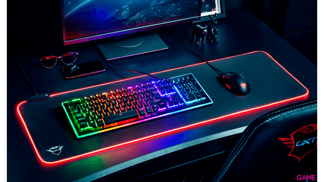 Trust GXT 764 Glide-Flex RGB XXL - Alfombrilla Gaming