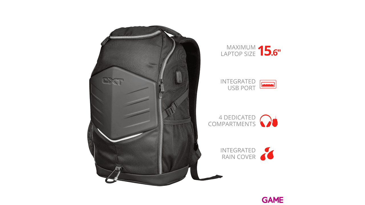 Trust - GXT1255 Outlaw Backpack Black - Mochila Gaming