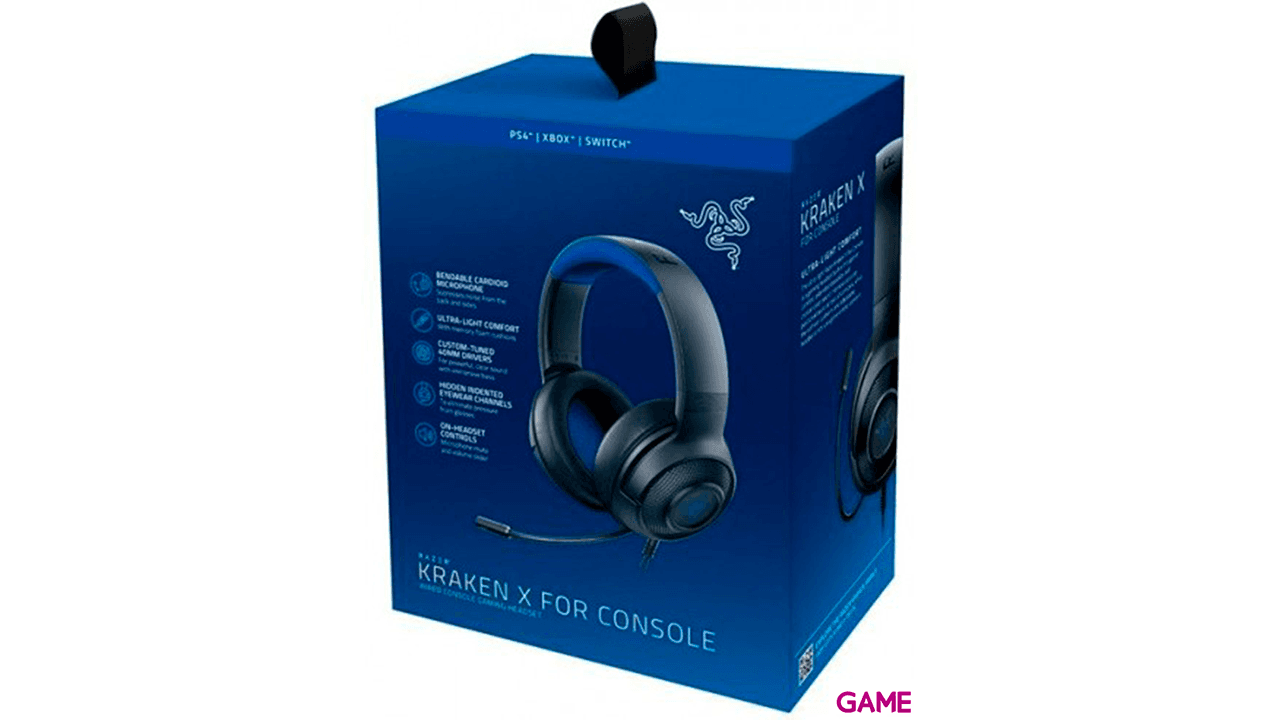 Razer Kraken X Console Negro Azul - Auriculares