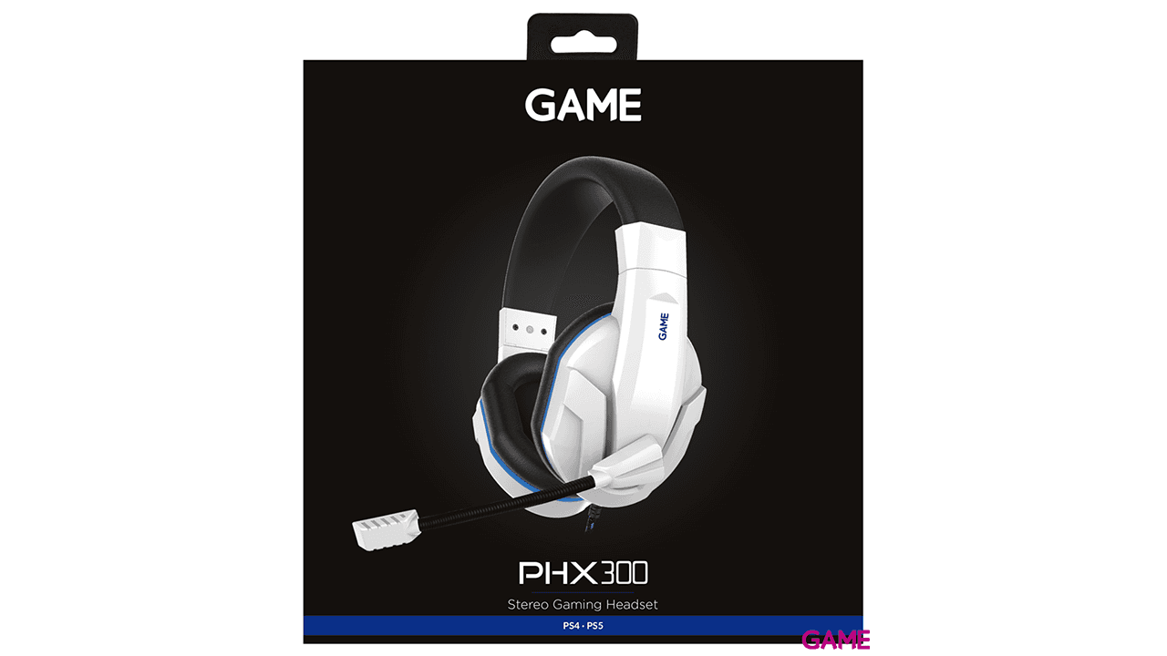 GAME PHX300 White Auriculares Gaming PS5-PS4-PC