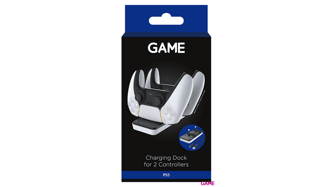 GAME GM867 Cargador Dual para Mandos DualSense