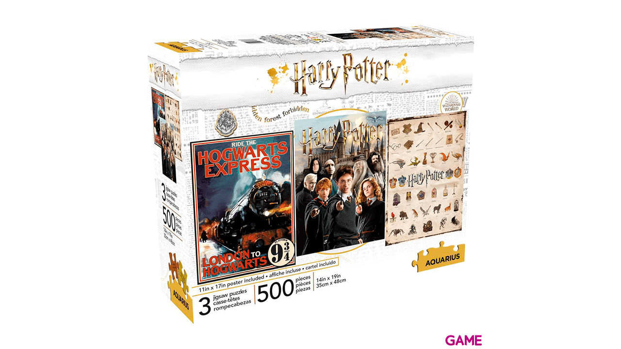 Set de 3 Puzzles Harry Potter 500piezas