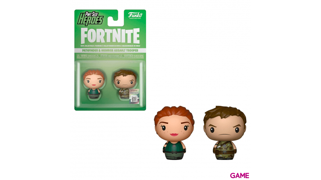Pack Figuras Pint Size Heroes Fortnite: Pathfinder y Highrise Assault Trooper