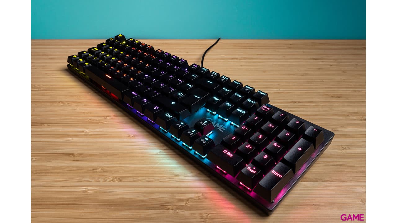 GAME PK420 Teclado Mecanico + Raton + Alfombrilla + Auriculares 4in1 RGB - Pack Perifericos